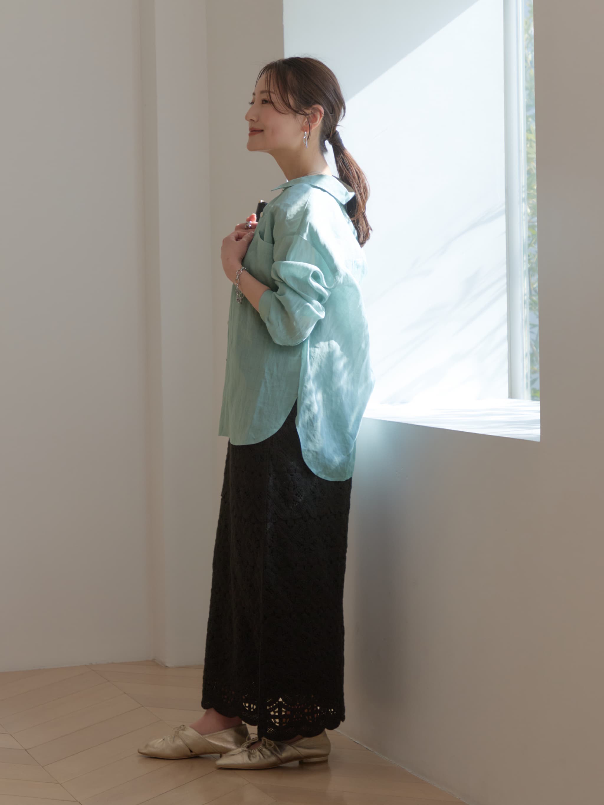 ベーシックラミーシャツ | 小柄・低身長女性向けファッション通販