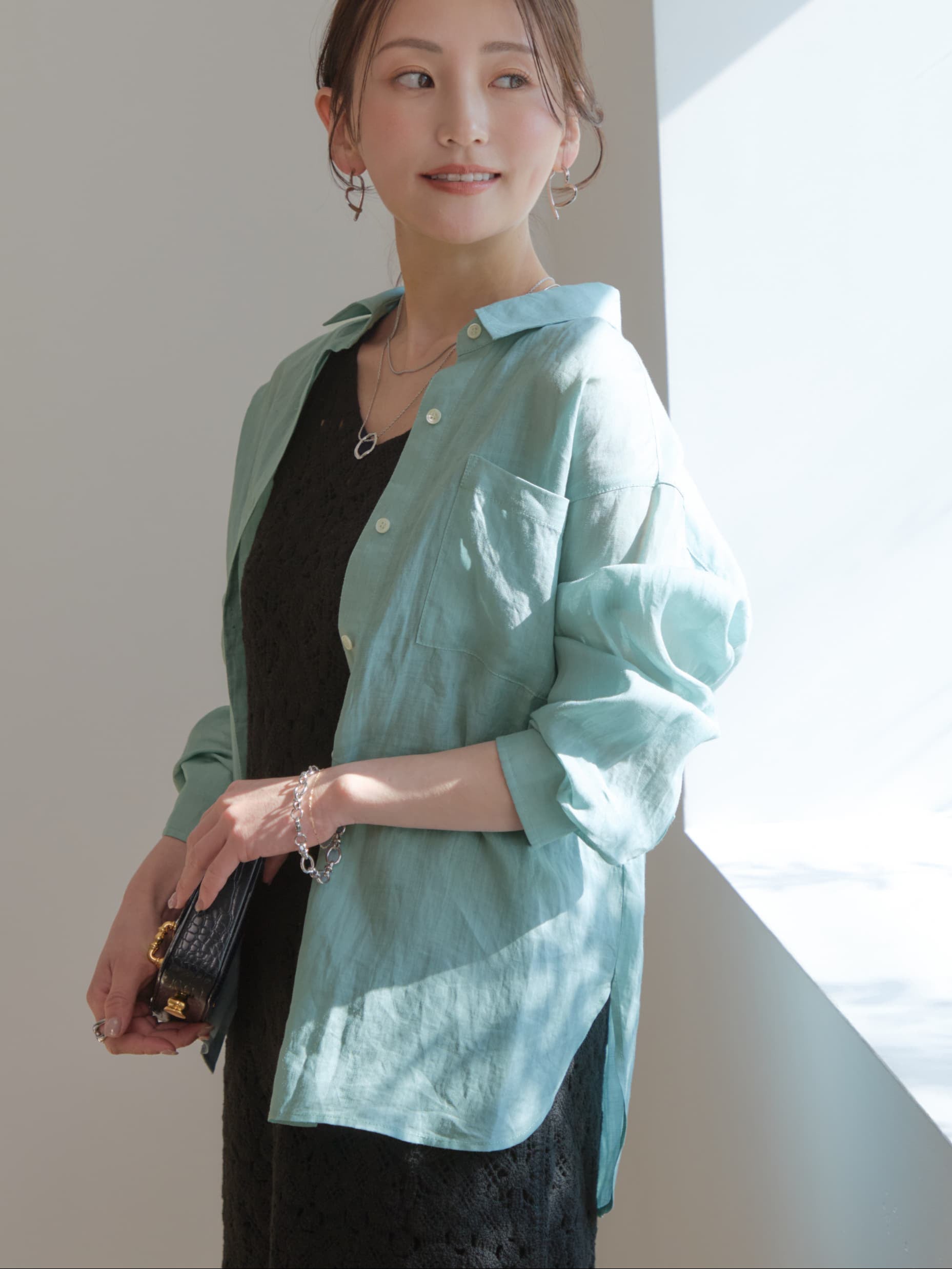 ベーシックラミーシャツ | 小柄・低身長女性向けファッション通販