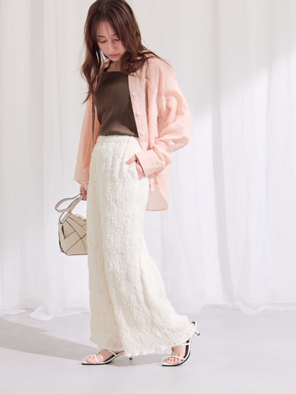 シアージャカードプリーツパンツ-short & regular　[通常]