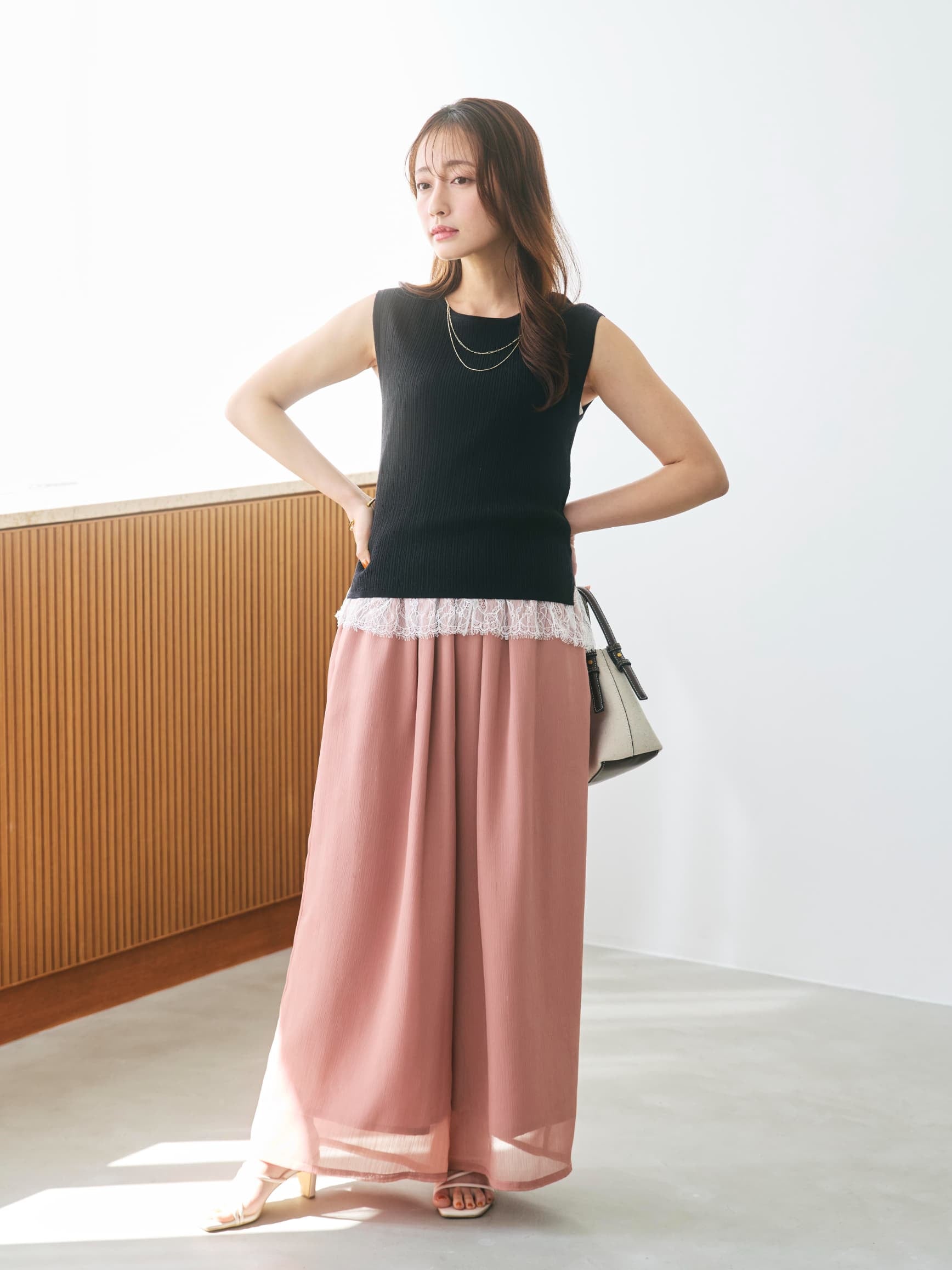 レースドッキングキャミソール | 小柄・低身長女性向けファッション