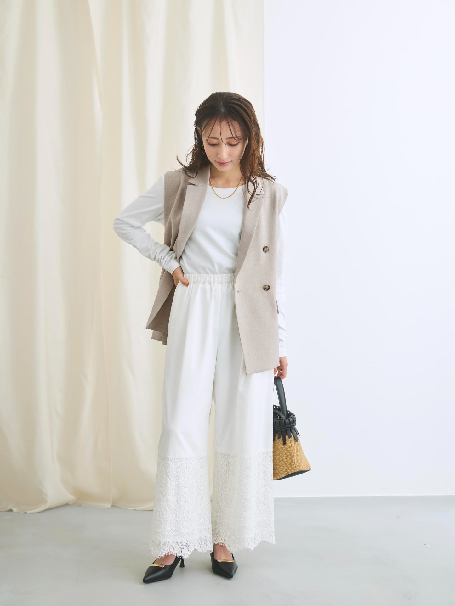 149cm | B:77 W:60 H:83 股下:68.5 | ワンサイズ着用