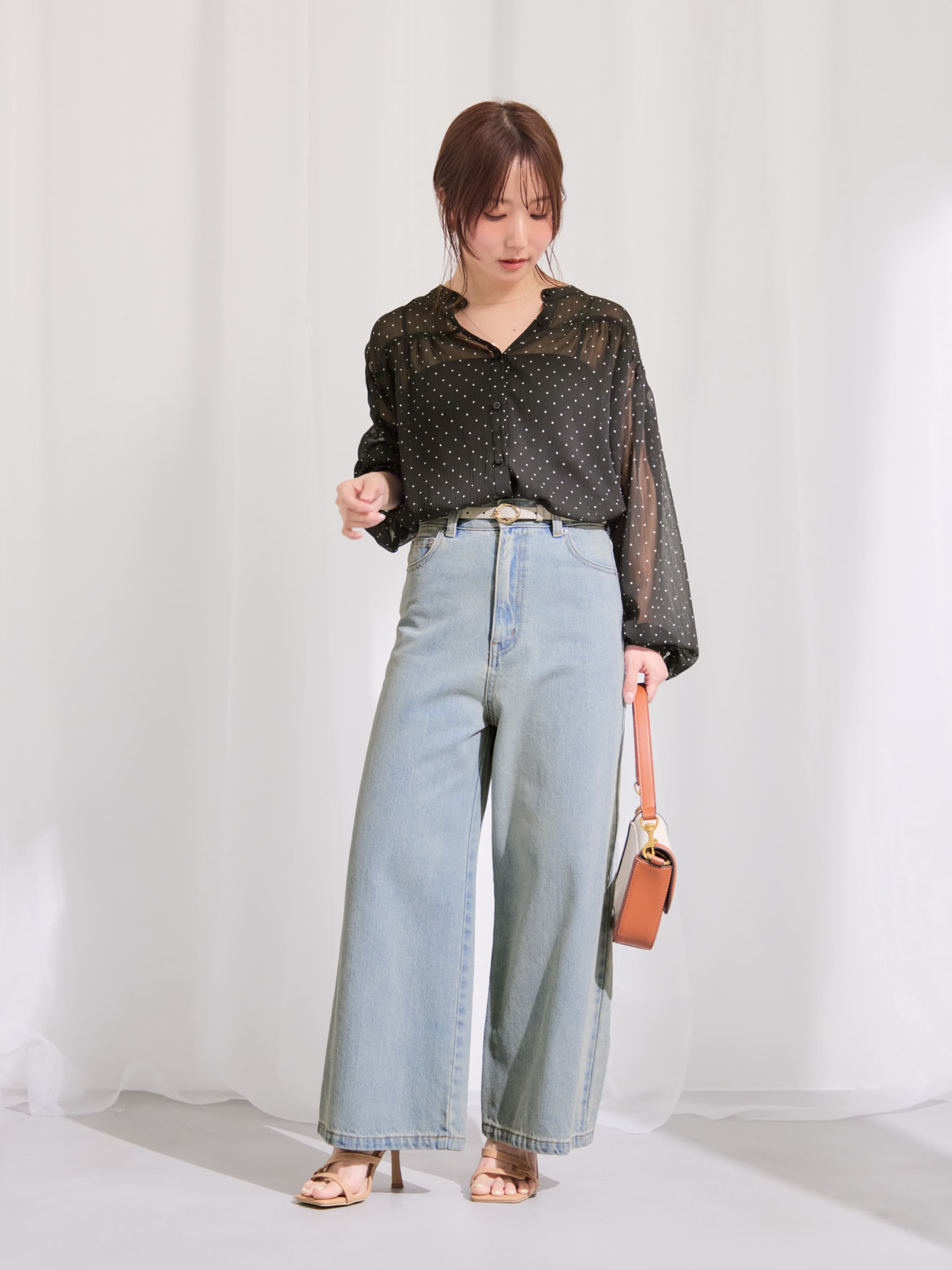 KUROKI DENIM フレアワイド-short & regular | 小柄・低身長女性向け