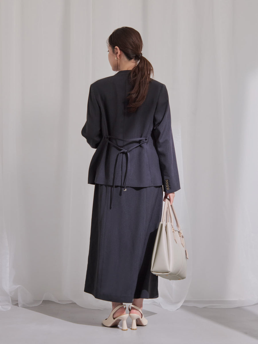 【手洗い可】トリアセリネンライクジレワンピース-short & regular　[通常]