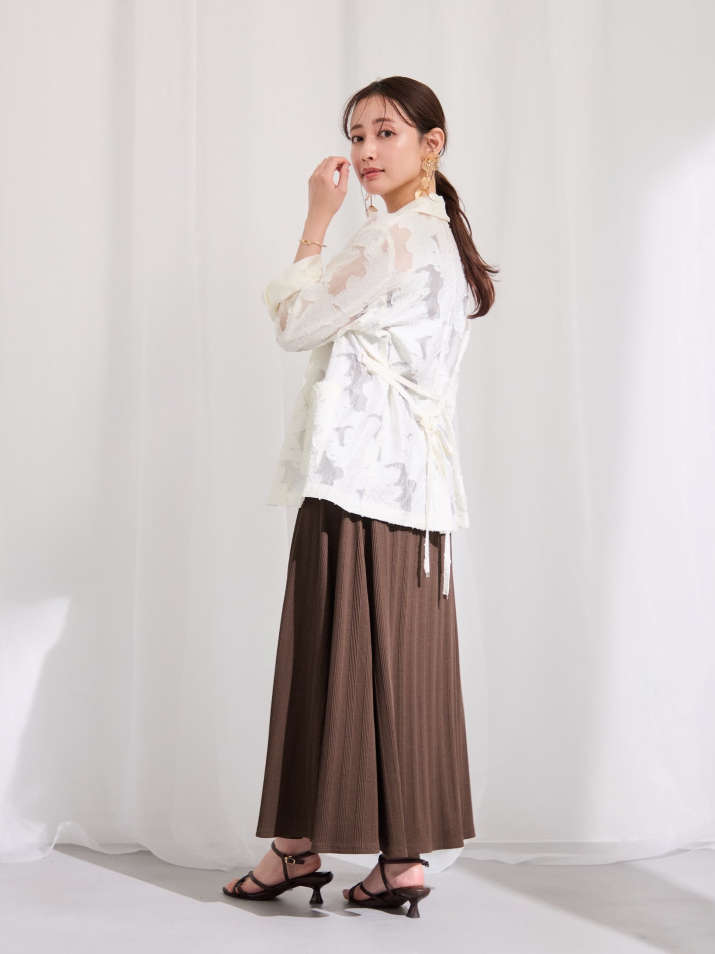 カップ付きスクエアネックワンピース-short & regular　[通常]