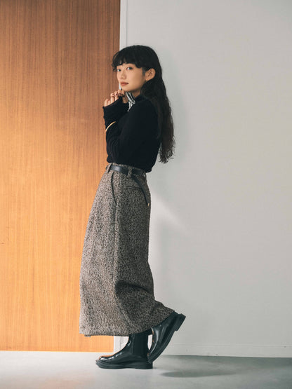 ネップツイードタックスカート　[通常]