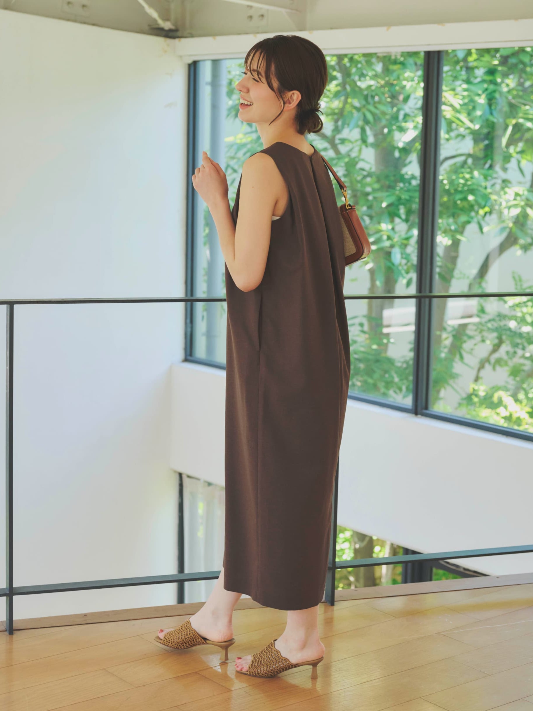 PICONE ライトグリーン ワンピース サイズM ロングワンピース .-- FRESNO3 （ブライトグリーン） -MANGO