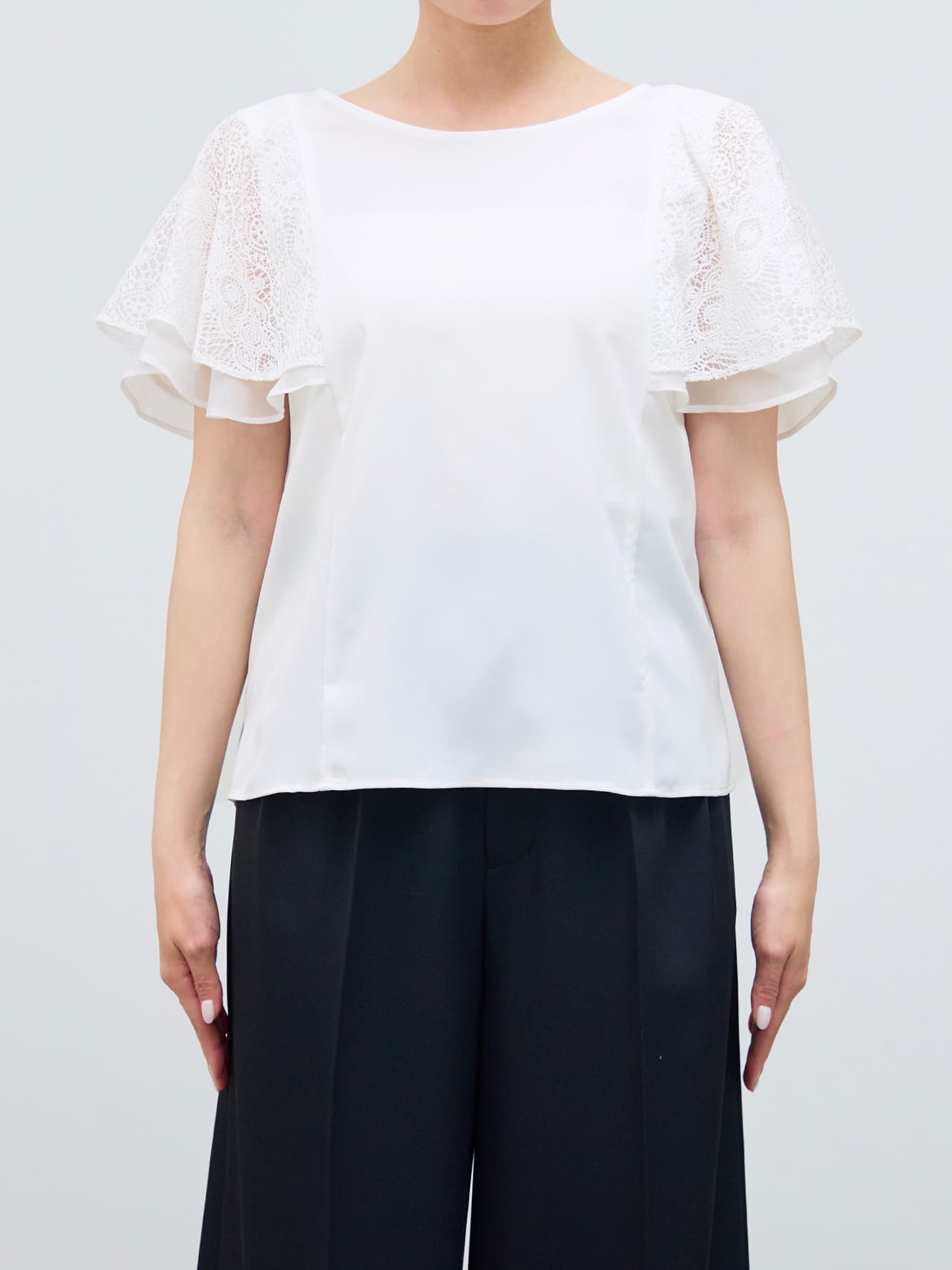 ※こちらが実物のカラーに一番お色味が近くなっております。（オフホワイト）<br>149cm | B:77 W:60 H:83 股下:68.5 | ワンサイズ着用