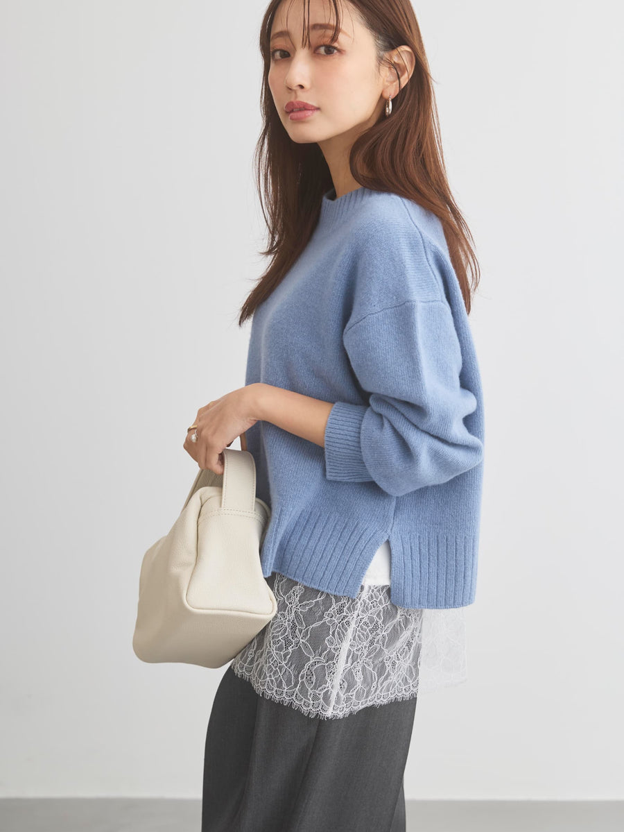 レースドッキングカットソー　[通常]