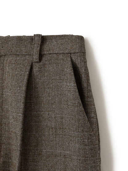 ナローベルトタックテーパードパンツ　[通常]