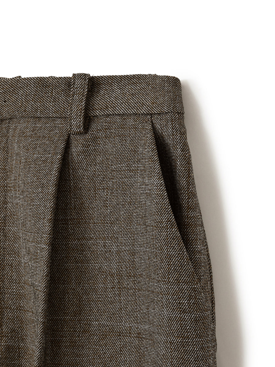 ナローベルトタックテーパードパンツ　[通常]