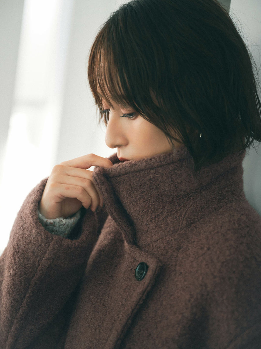 ウールループダブルコート　[通常]