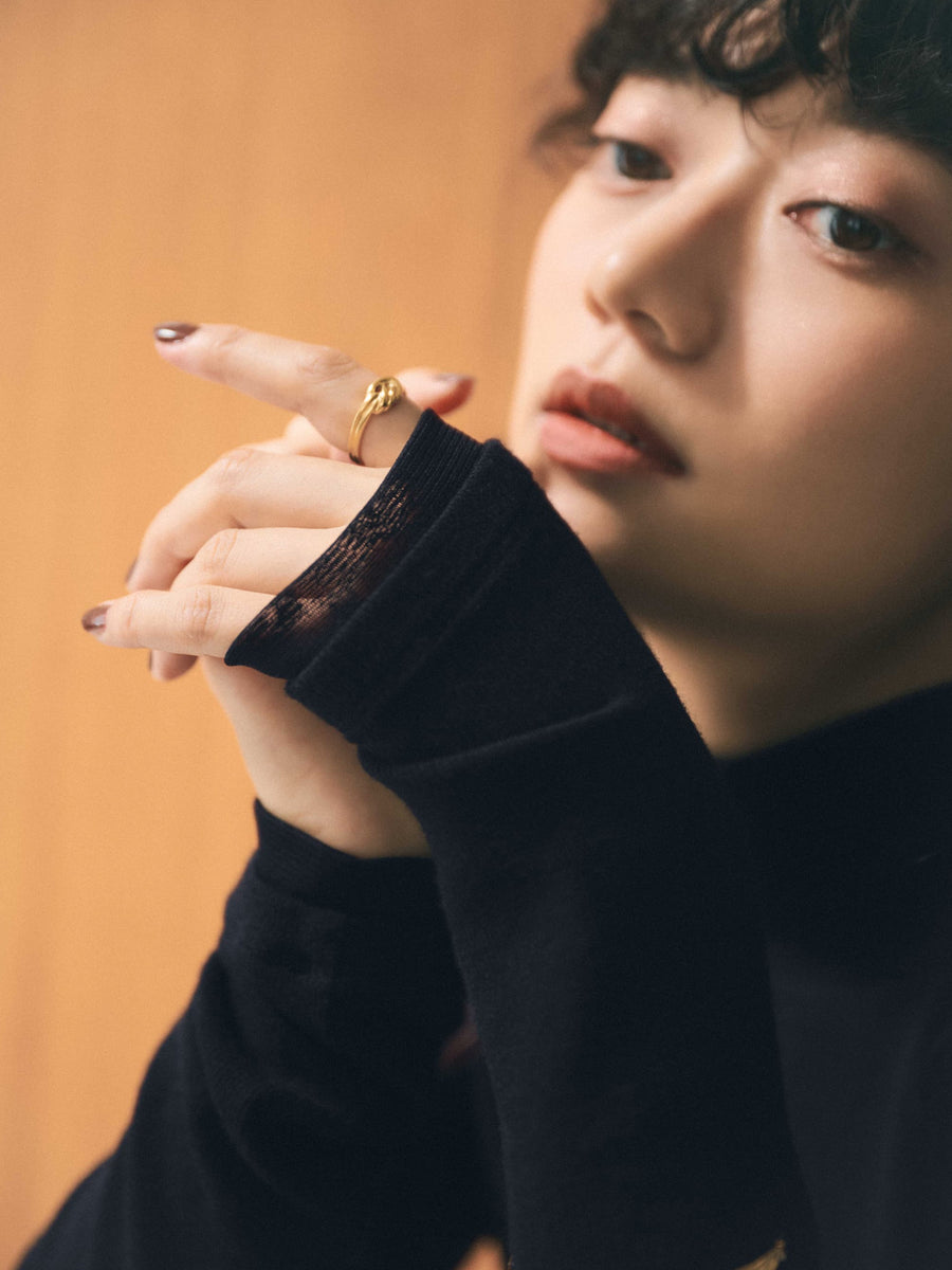 チュールドッキングウールテレコトップス　[通常]