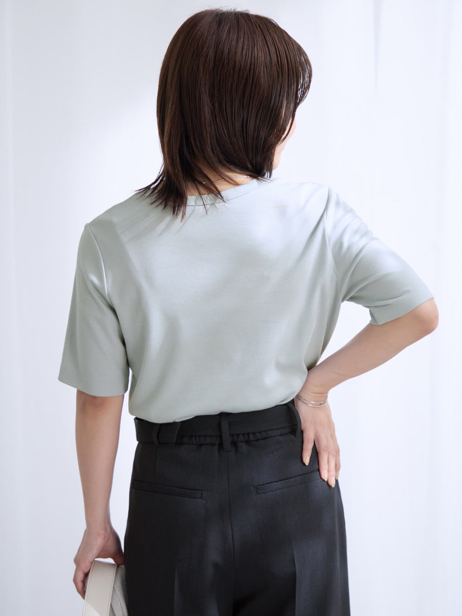 【MACHIITOコラボ】360細見えベーシックT[接触冷感]　[通常]