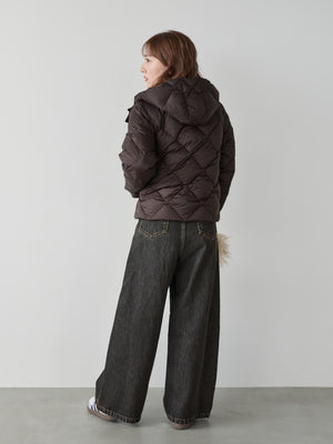 ＜CLASSY.掲載＞KUROKI DENIM フレアワイド-short & regular　[通常]