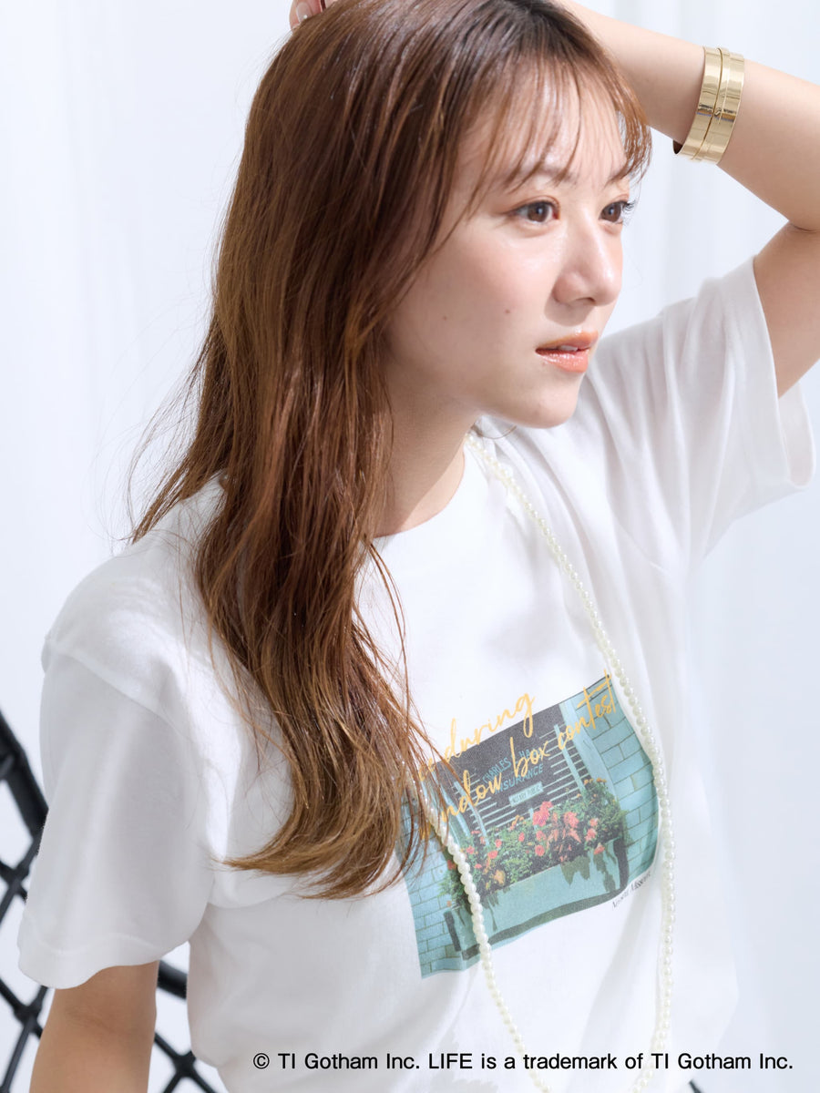【GOOD ROCK SPEED】＜LIFE＞ flower photo Tシャツ　[通常]