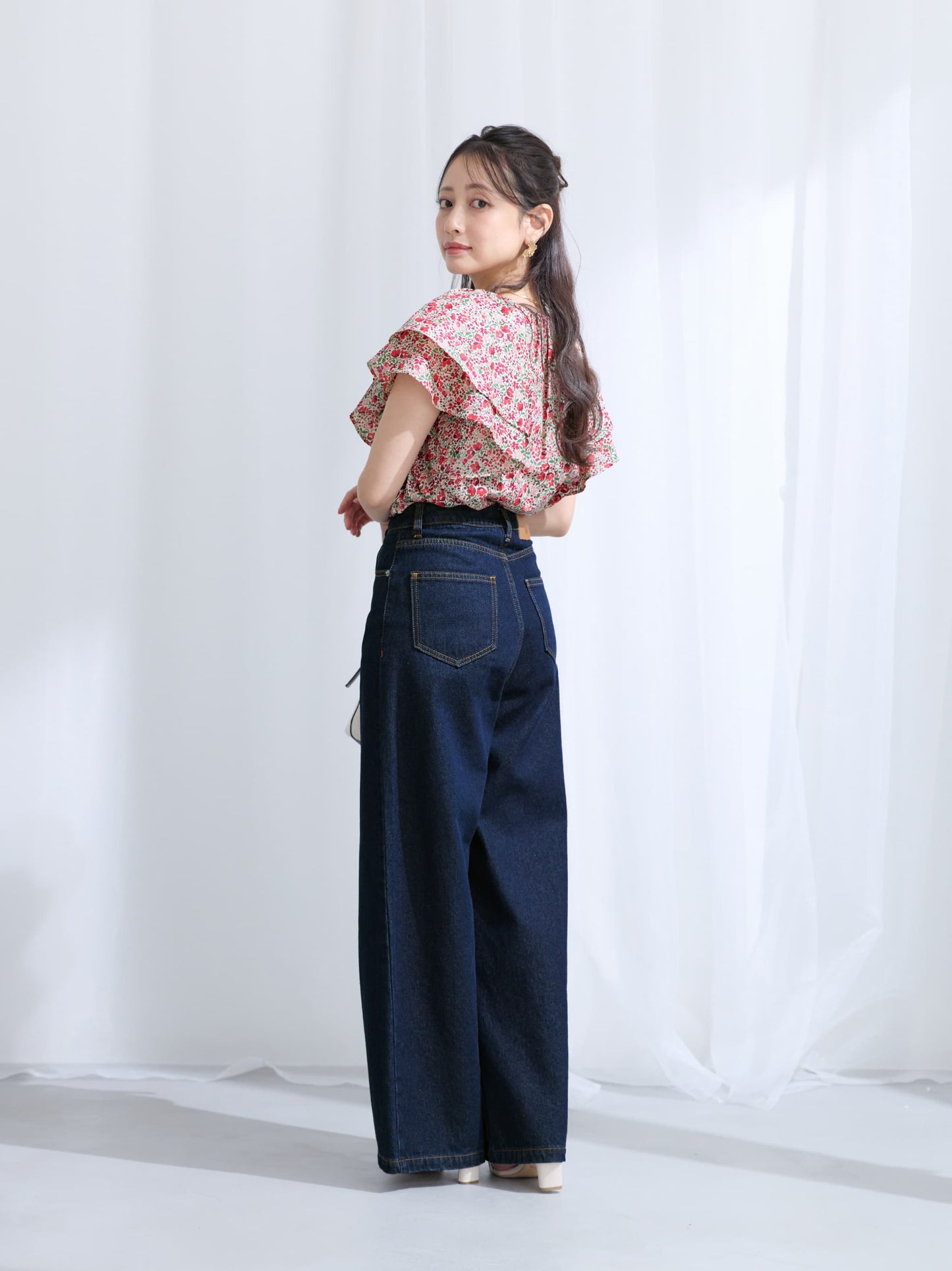 COHINA DENIM フレアワイド-short & regular　[通常]