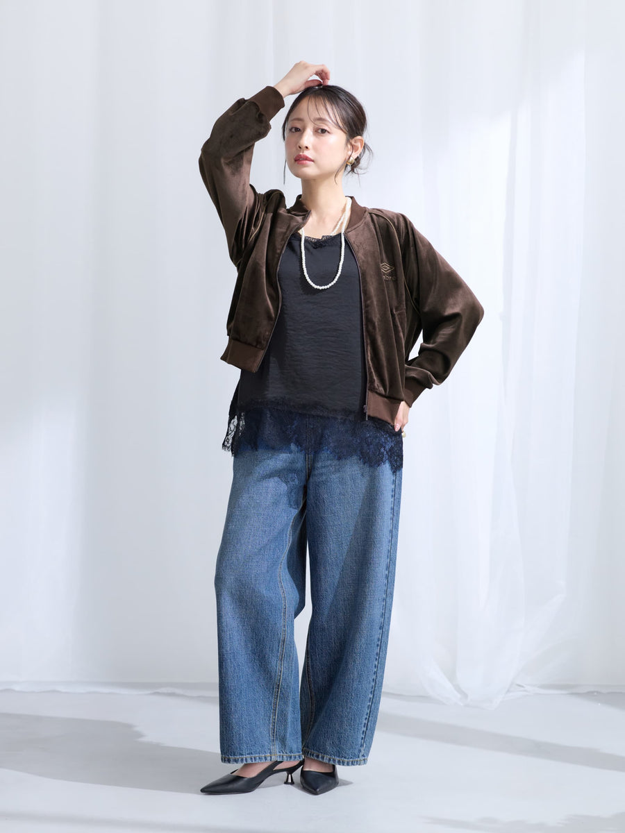 【COHINA×UMBRO】ベロアジャケット　[通常]