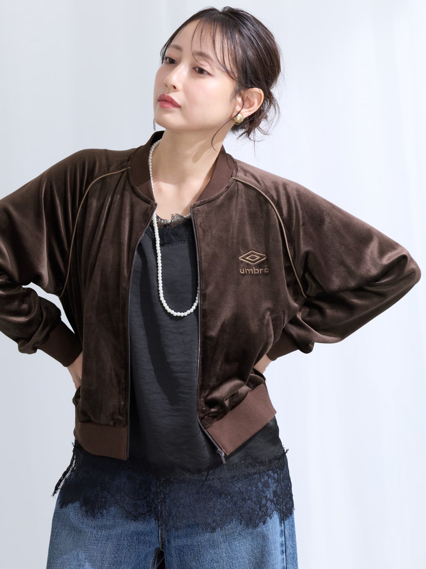【COHINA×UMBRO】ベロアジャケット　[通常]