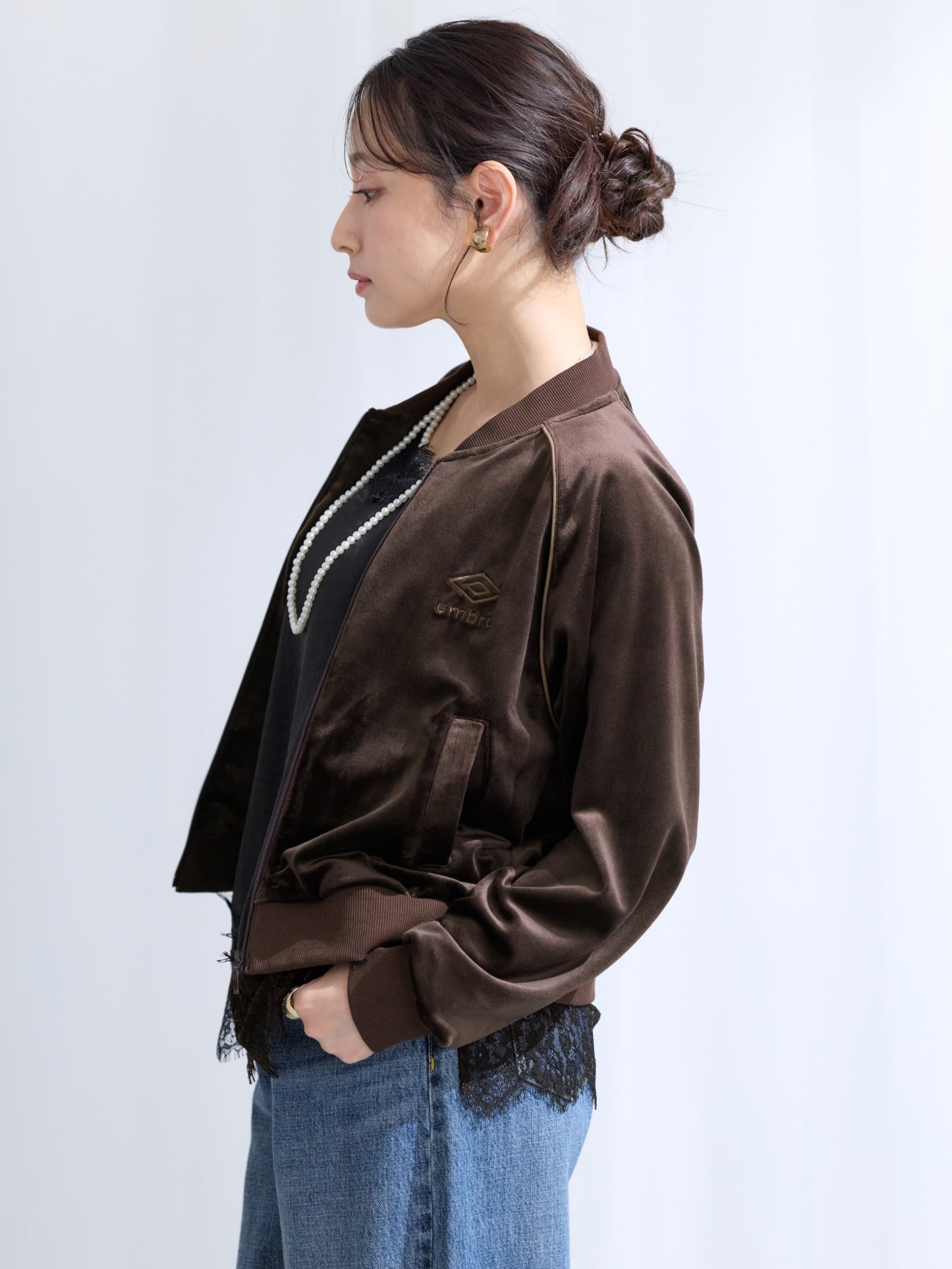 【COHINA×UMBRO】ベロアジャケット　[通常]