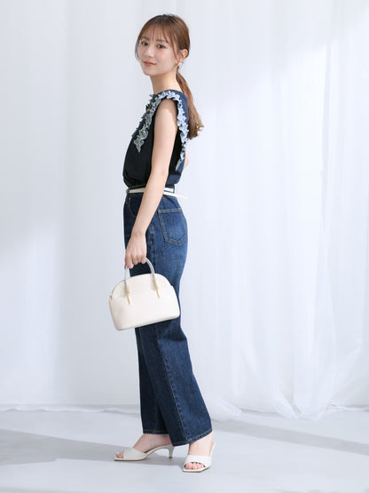 【COHINA MADE WITH LIBERTY FABRIC】フリルスリーブカットソー　[通常]