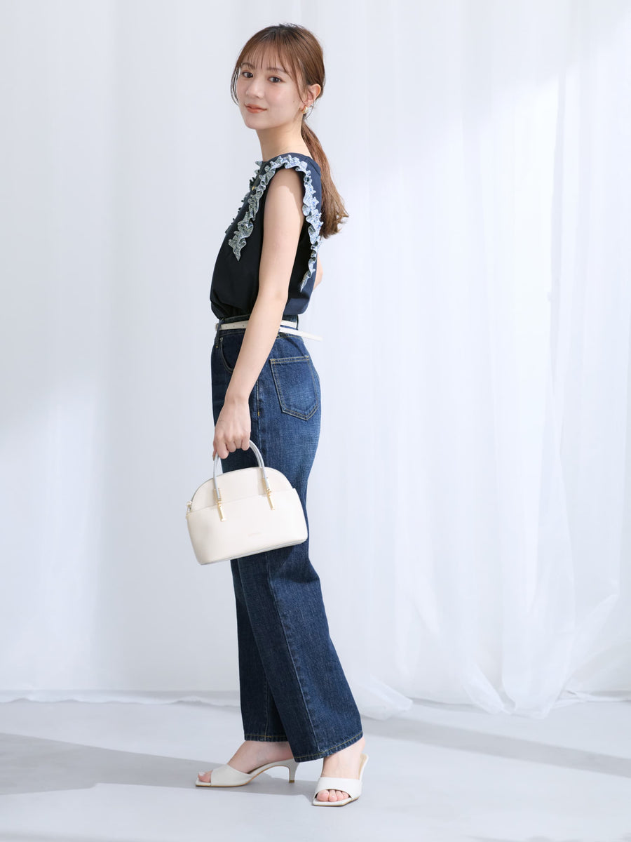 【COHINA MADE WITH LIBERTY FABRIC】フリルスリーブカットソー　[通常]