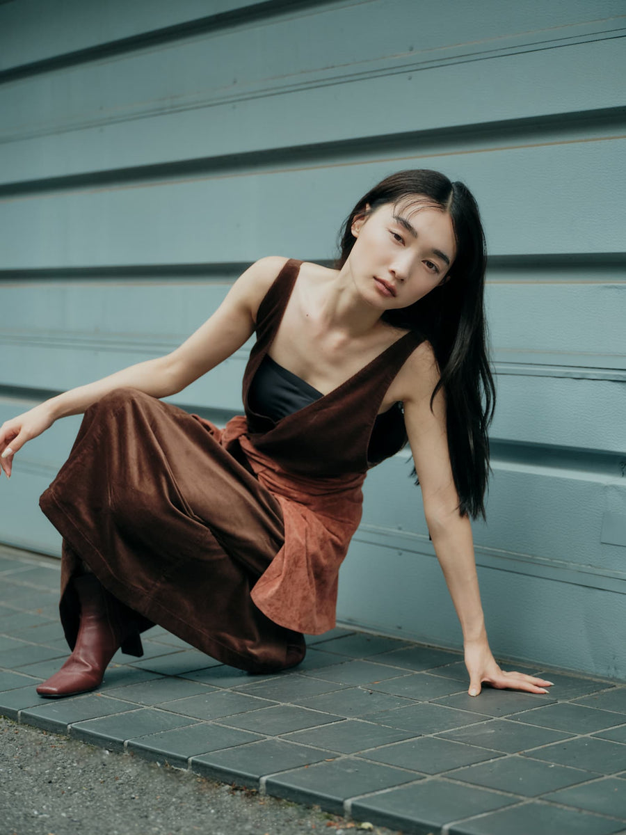 2wayコーデュロイジャンパースカート　[通常]