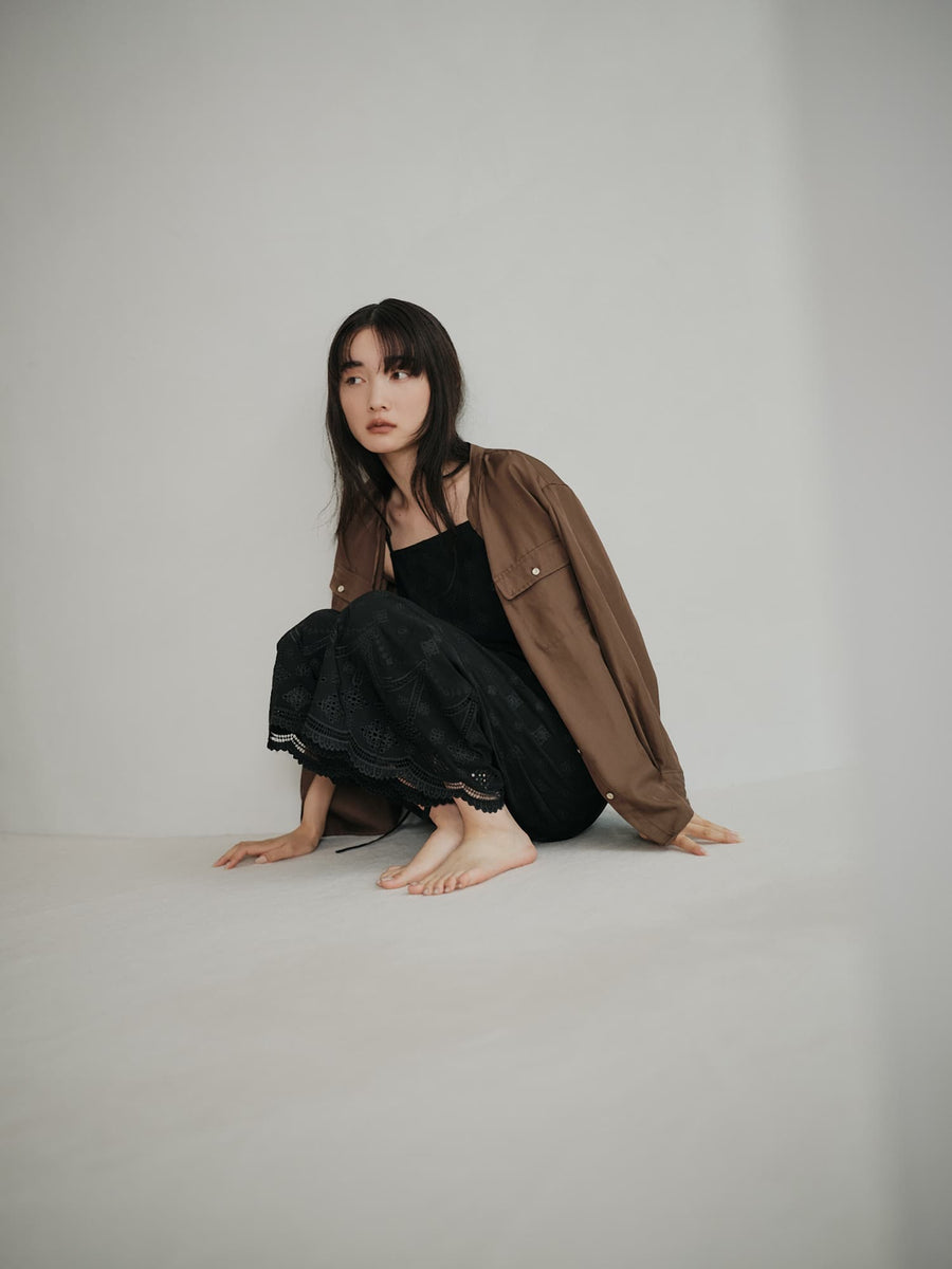 ブライトツイルダブルポケットシャツ　[通常]