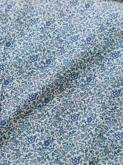 【COHINA MADE WITH LIBERTY FABRIC】ラッフルスリーブブラウス　[通常]