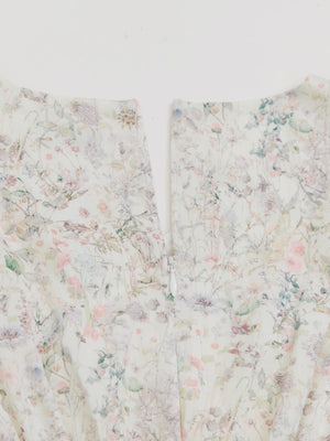 【COHINA MADE WITH LIBERTY FABRIC】ノースリーブリボンベルトワンピース-short & regular　[通常]