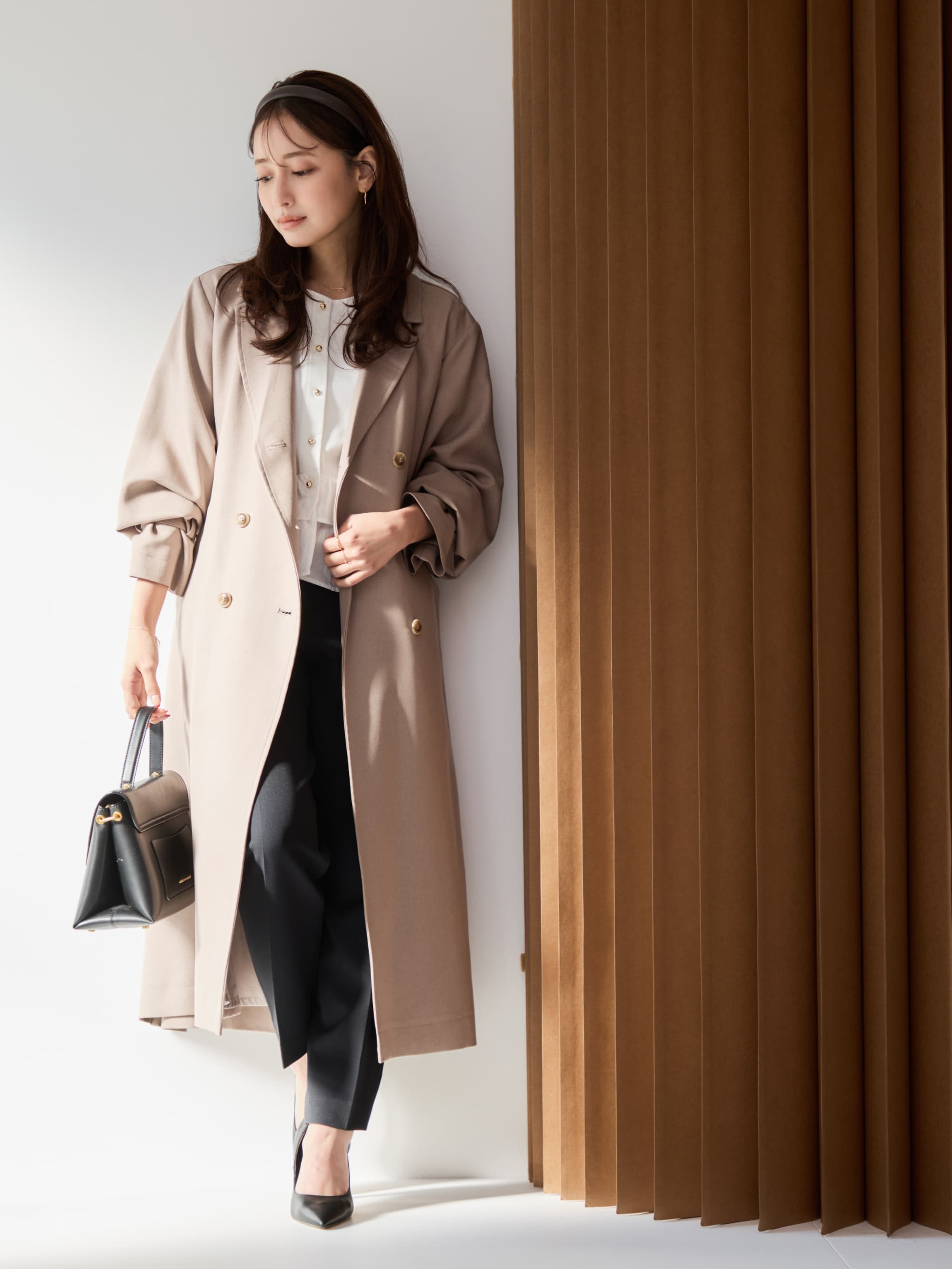 ベーシックとろみトレンチコート-short & regular | 小柄・低身長女性