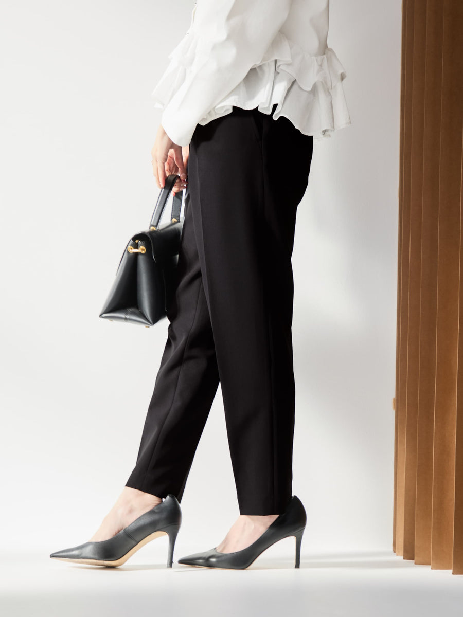 とろみワンタックテーパードパンツ-short & regular　[通常]