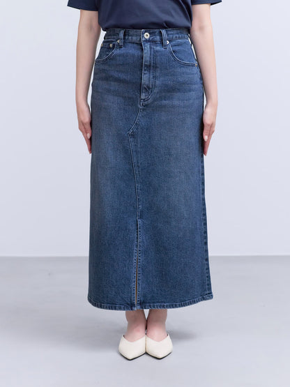 ※こちらが実物のカラーに一番お色味が近くなっております。（インディゴ）<br>149cm | B:77 W:60 H:83 股下:68.5 |  regular-XS着用 (ヒールの高さ: 3.5cm)