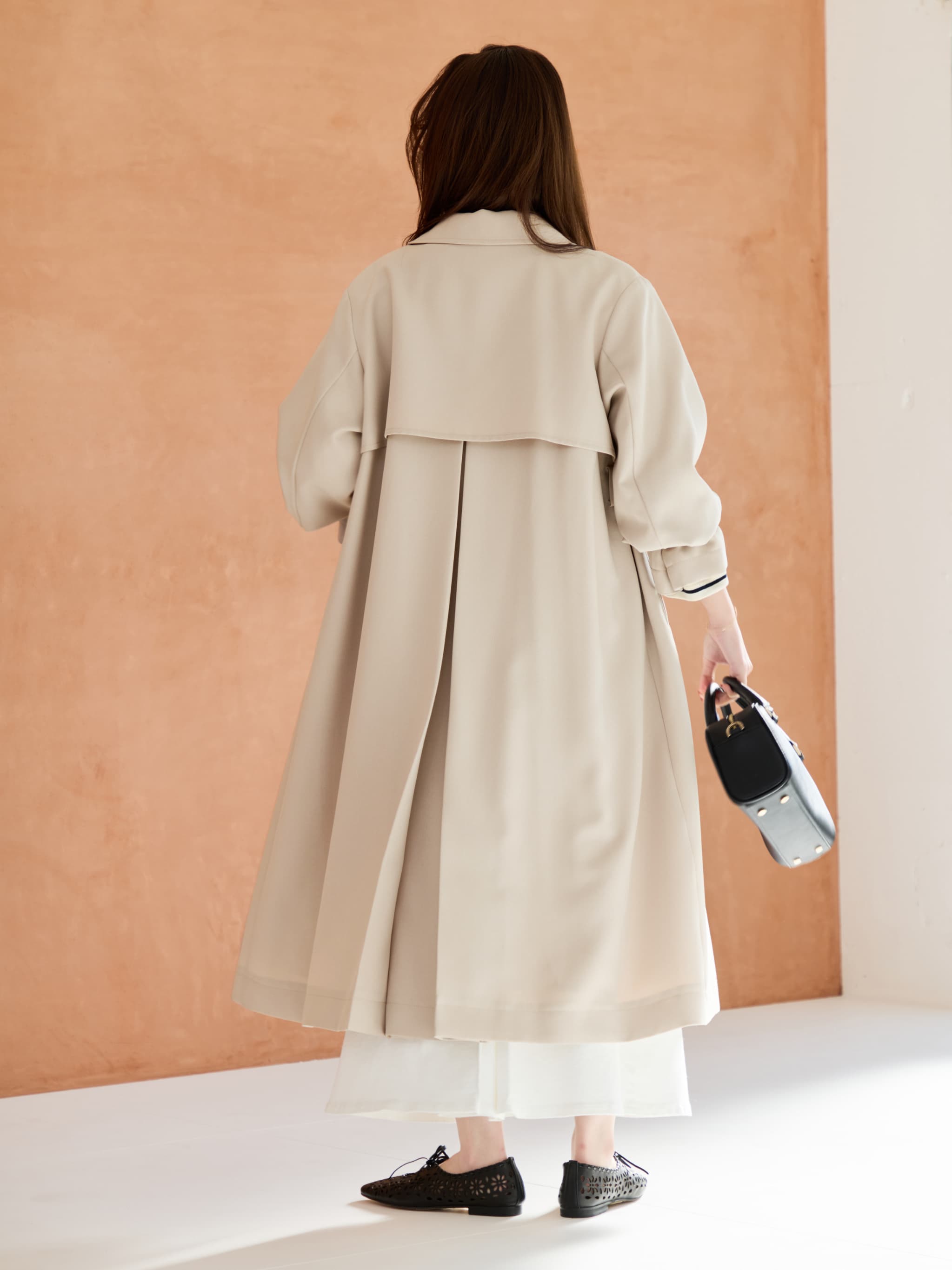 ベーシックとろみトレンチコート-short & regular | 小柄・低身長女性