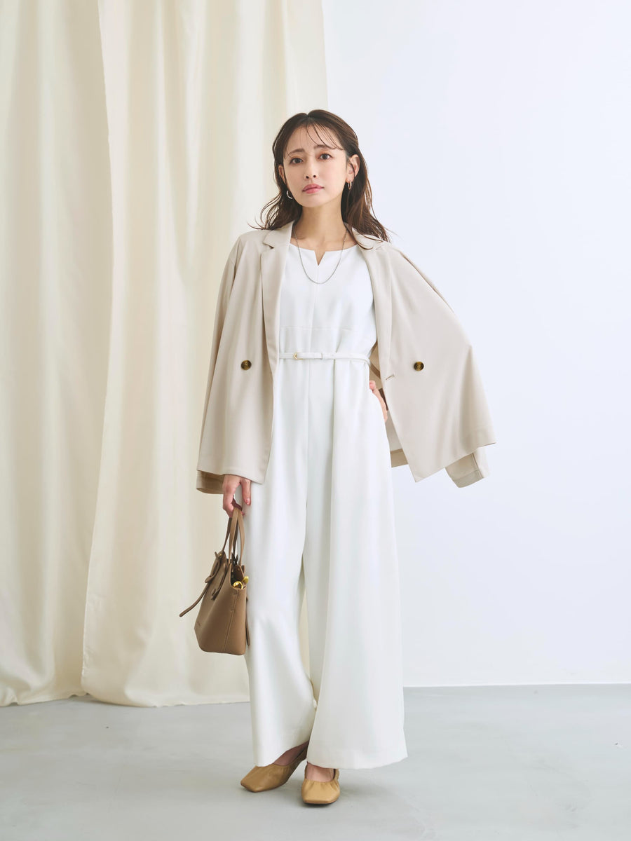 キーネックとろみオールインワン-short & regular　[通常]