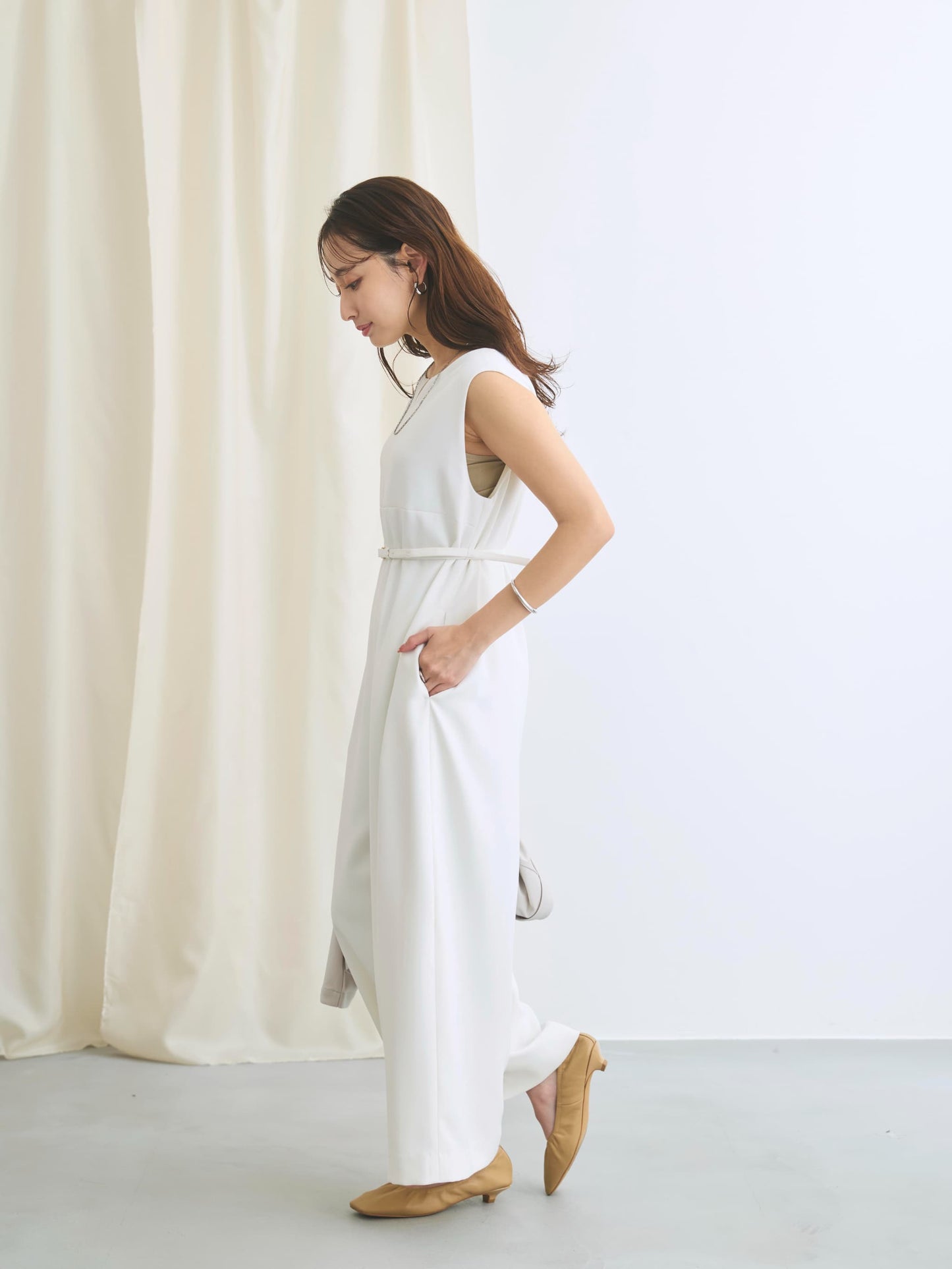 キーネックとろみオールインワン-short & regular　[通常]