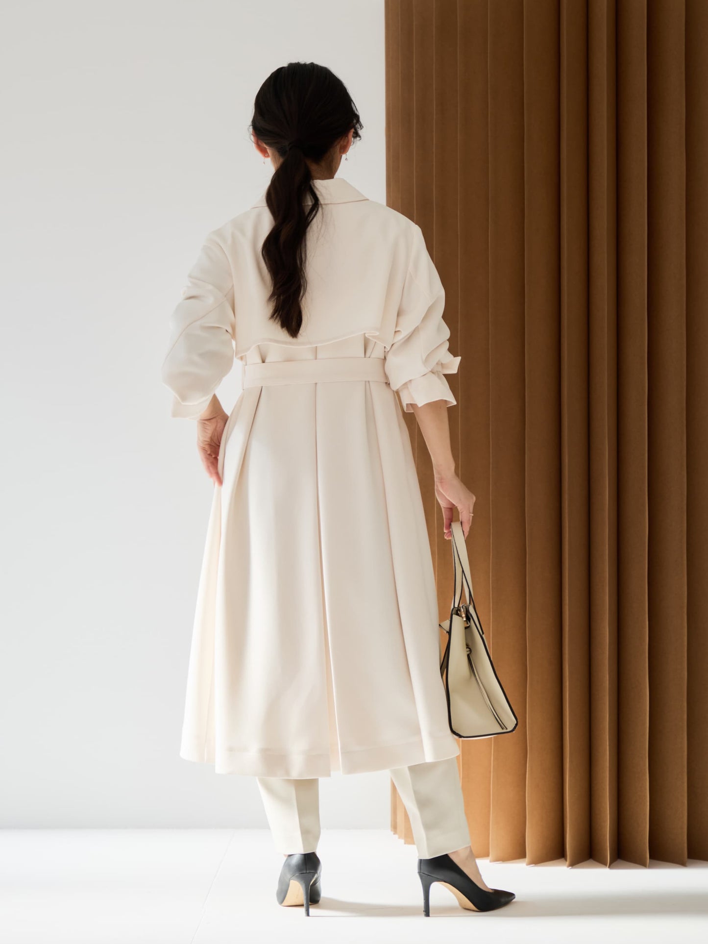 とろみワンタックテーパードパンツ-short & regular　[通常]