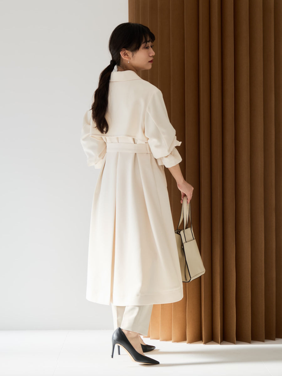 ベーシックとろみトレンチコート-short & regular　[通常]