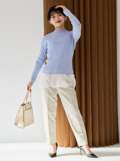 とろみワンタックテーパードパンツ-short & regular　[通常]