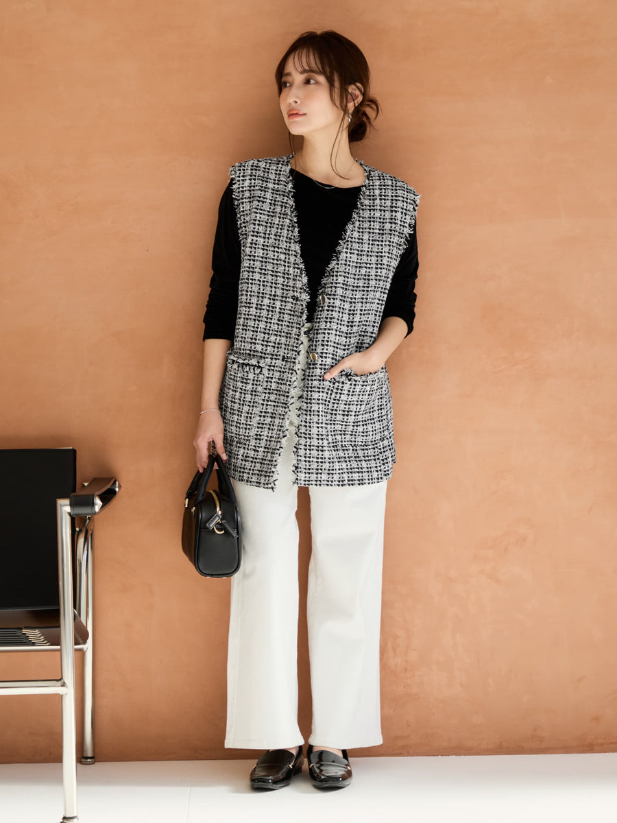 149cm | B:77 W:60 H:83 股下:68.5 | regular-XS着用