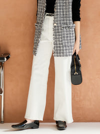 【SOMETHINGコラボ】ベイカーストレートデニム-short & regular　[通常]