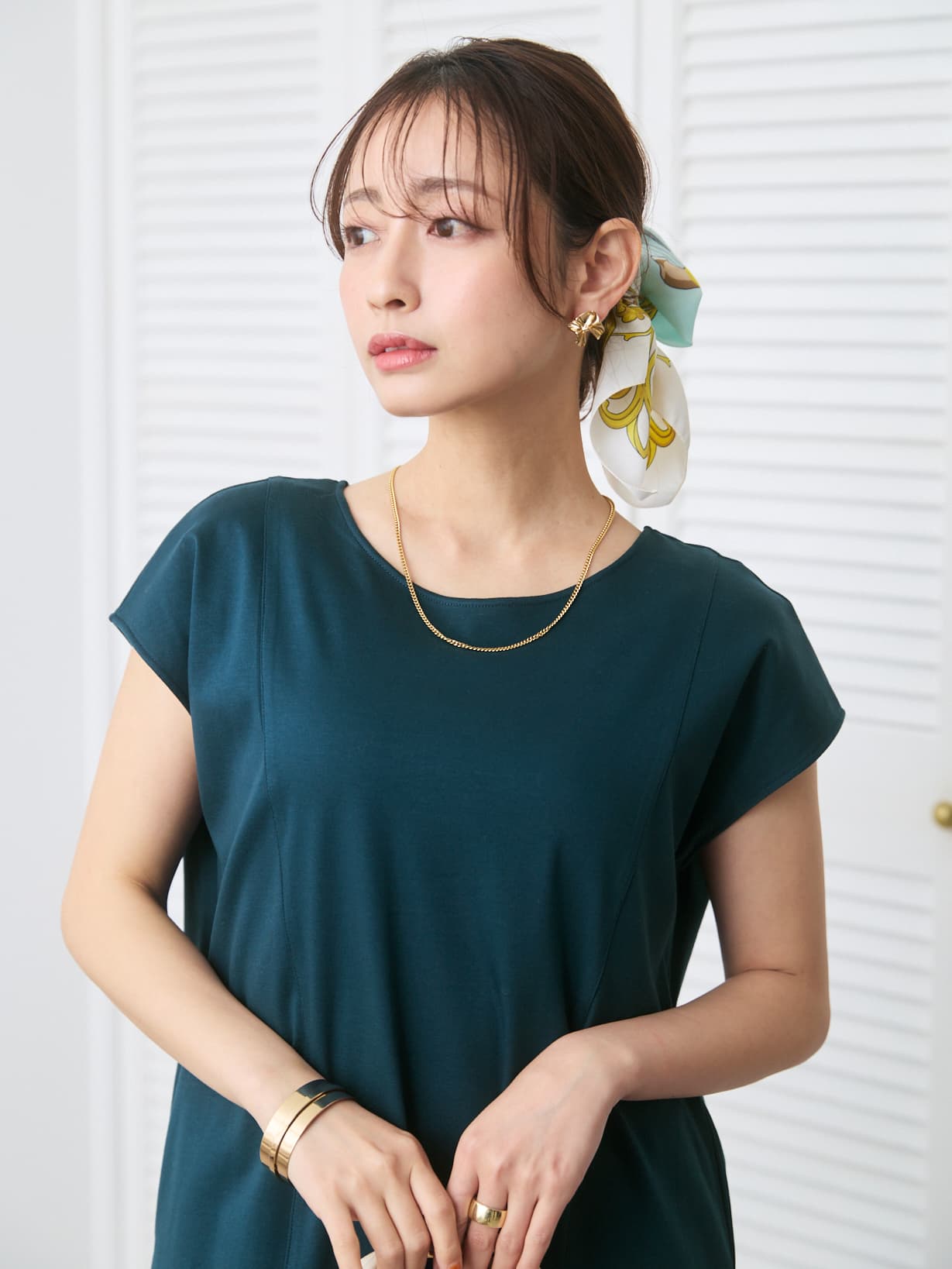 接触冷感】2wayシームデザインワンピース-short & regular | 小柄・低