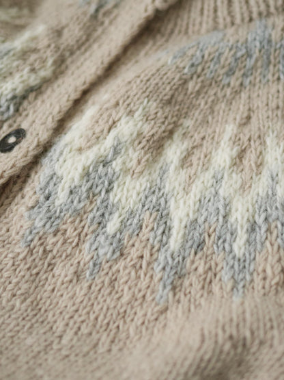【NEPAL HAND KNIT】求心柄カーディガン　[通常]