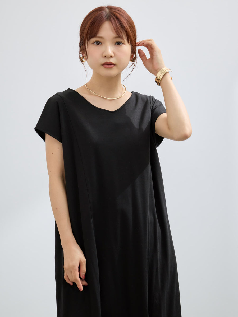 【接触冷感】2wayシームデザインワンピース-short & regular　　[通常]