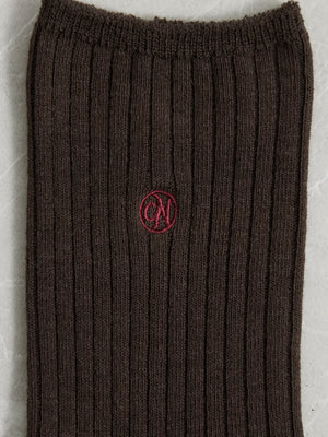 刺繍リブソックス　[通常]