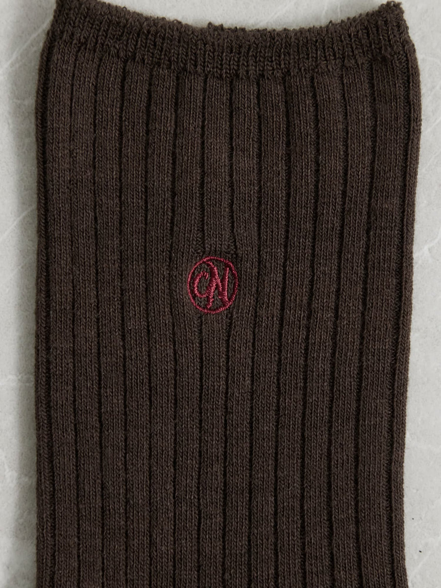 刺繍リブソックス　[通常]
