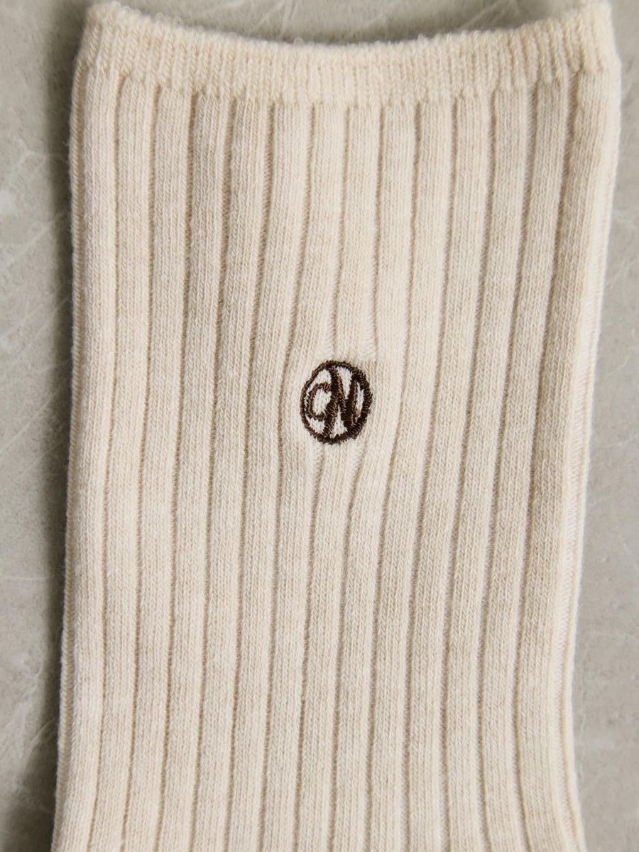 刺繍リブソックス　[通常]