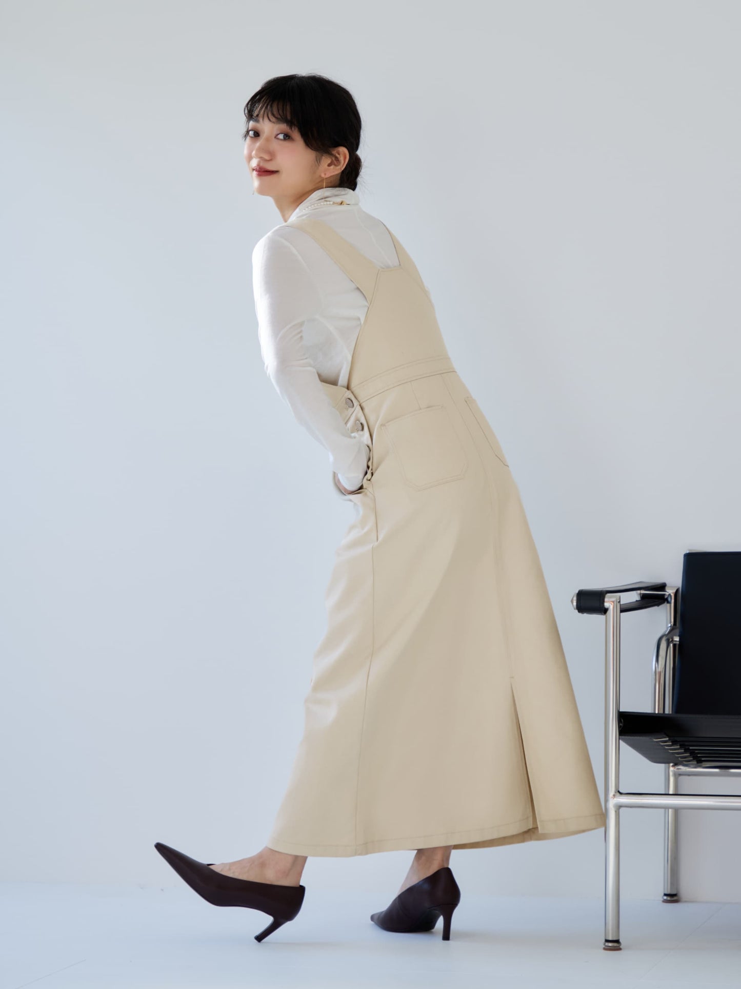 【Dickies®×COHINA】ジャンパースカート-short & regular　[通常]