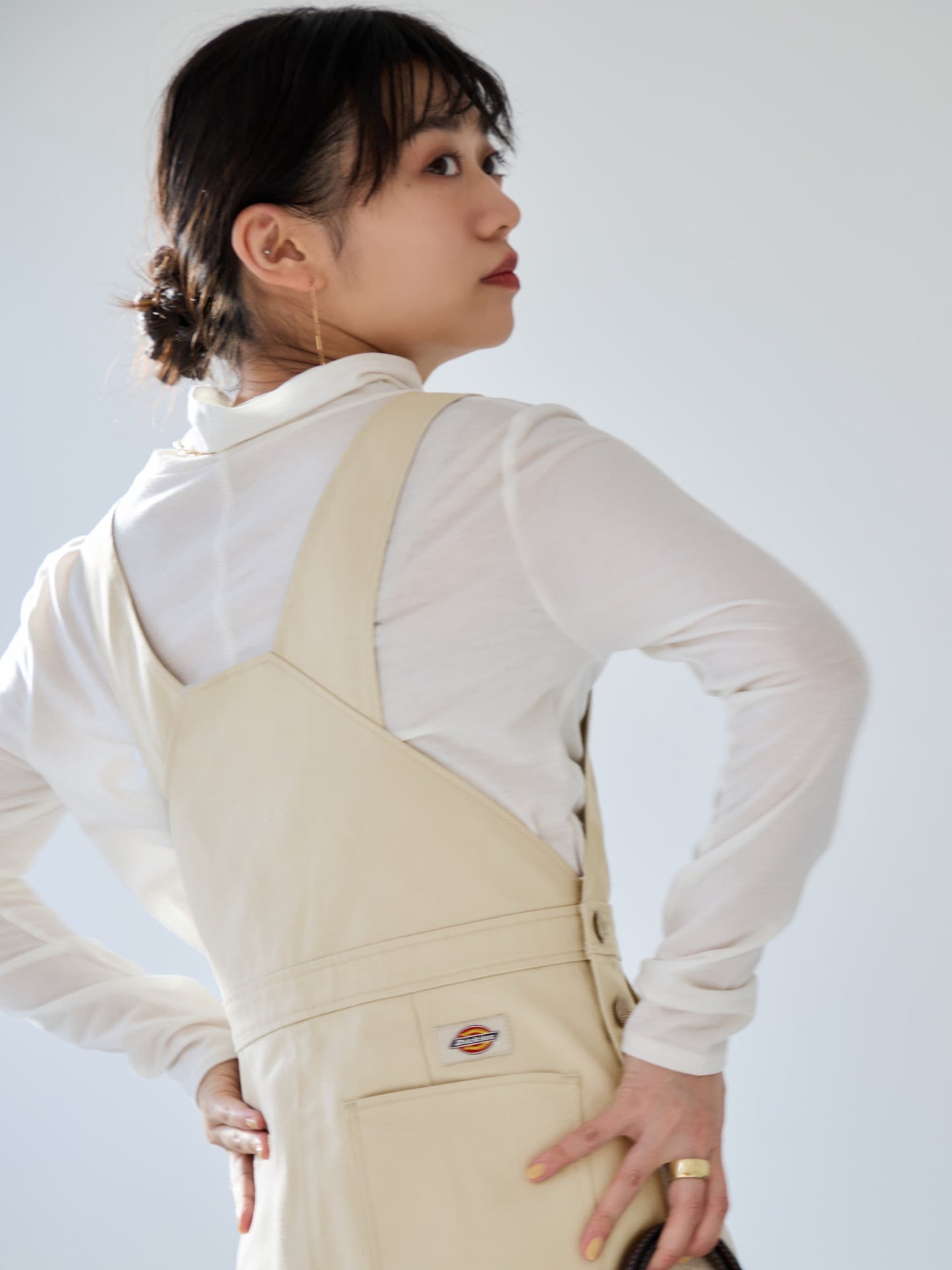 【Dickies®×COHINA】ジャンパースカート-short & regular　[通常]