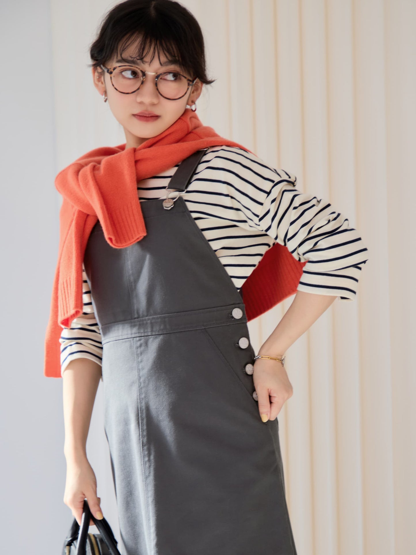 【Dickies®×COHINA】ジャンパースカート-short & regular　[通常]