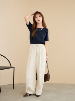 【接触冷感】シルケットコットンベーシックTシャツ　[通常]